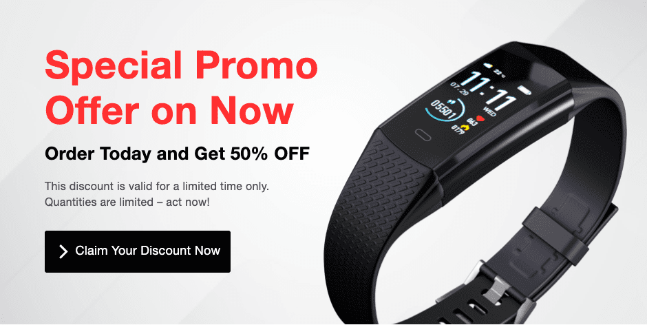 Claim your discount on smartwatch
