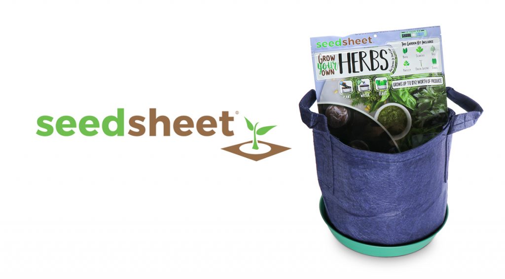 SeedSheet in a bag
