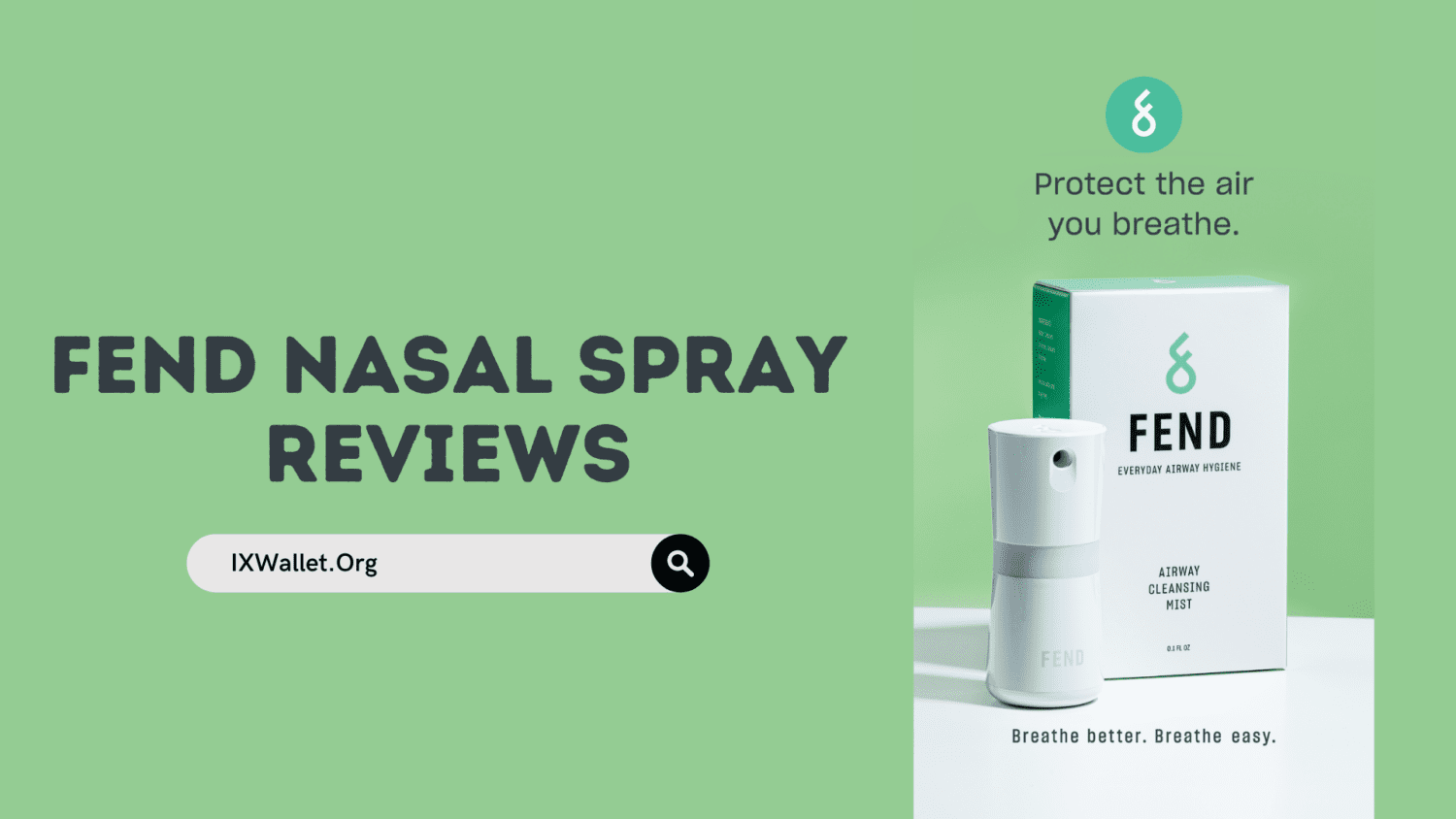 Fend Nasal Spray Reviews: Does It Really Help?