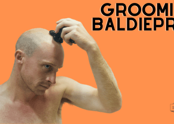 Shaving head with Groomie BaldiePro Electric Shaver